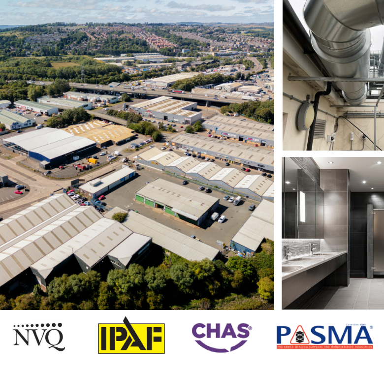 HVAC installation and commercial ventilation systems showcase